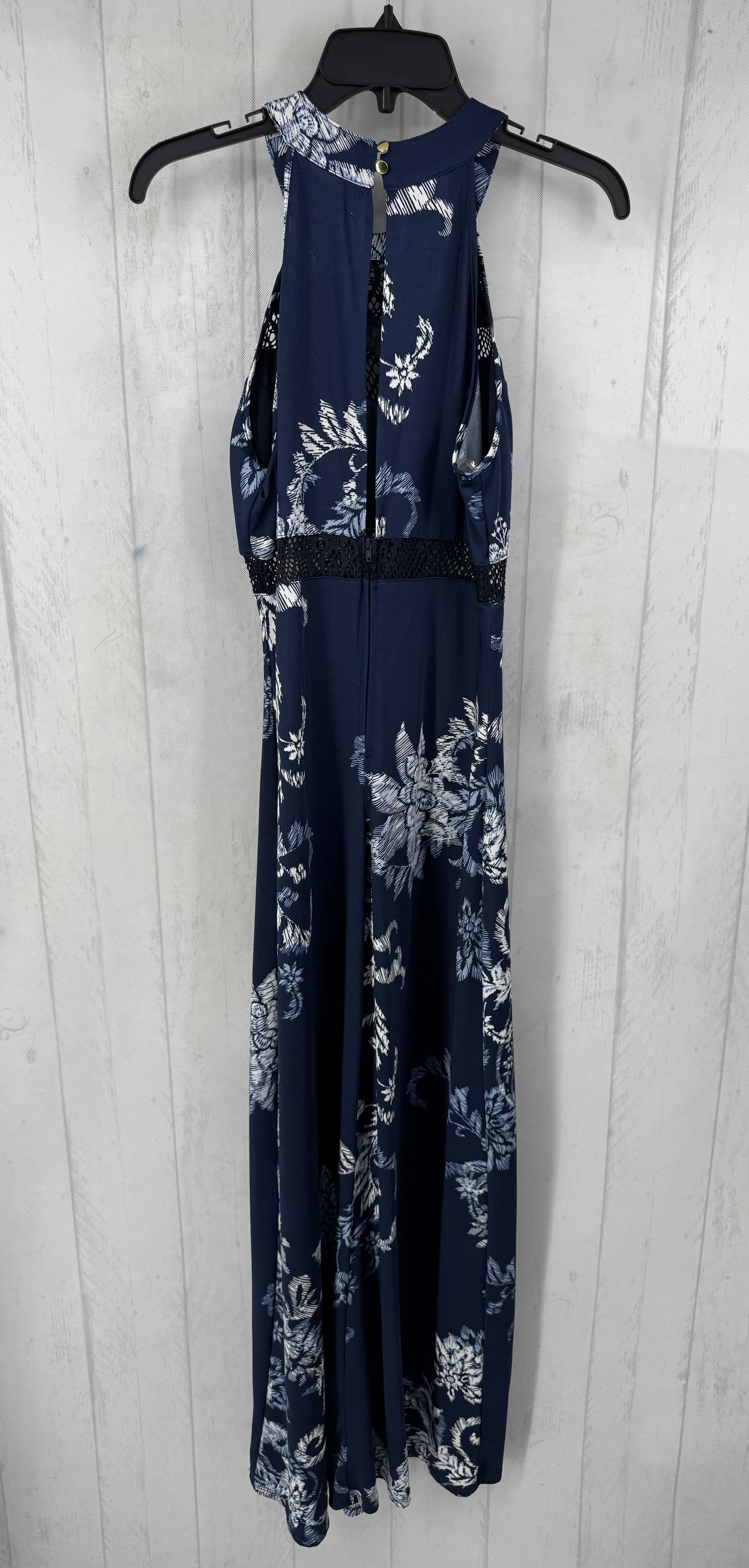 S flo print mesh accent slvls dress