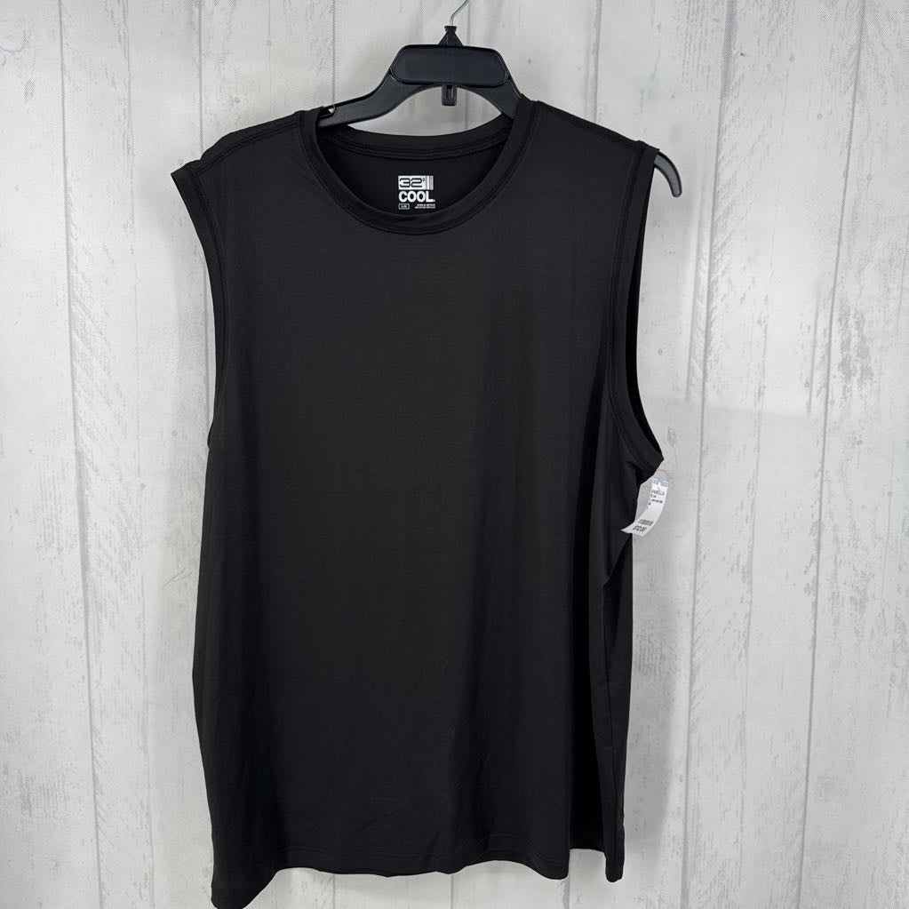 L crew neck tank