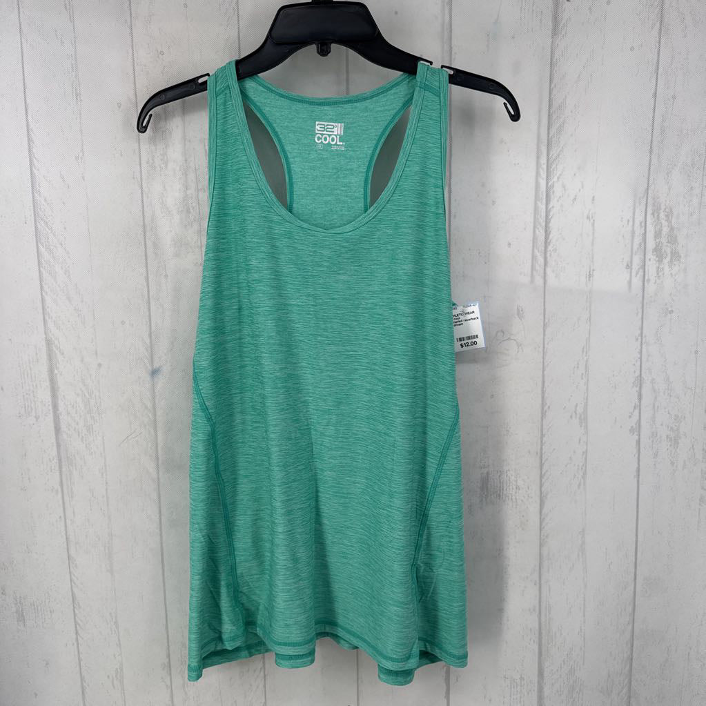 L marled racerback tank