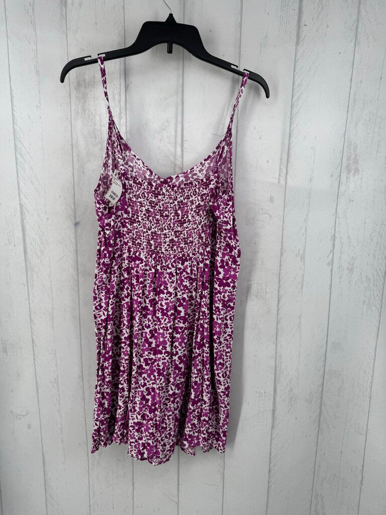 L flo print button down sundress