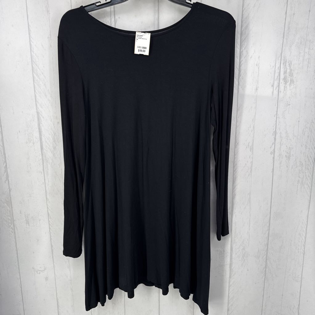 L round neck l/s swing dress