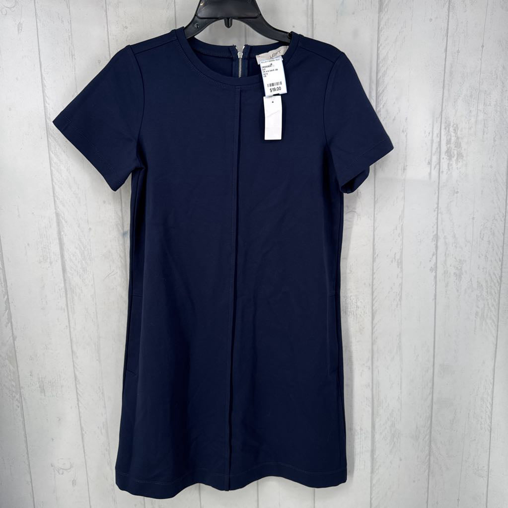 XS s/s back zip dress