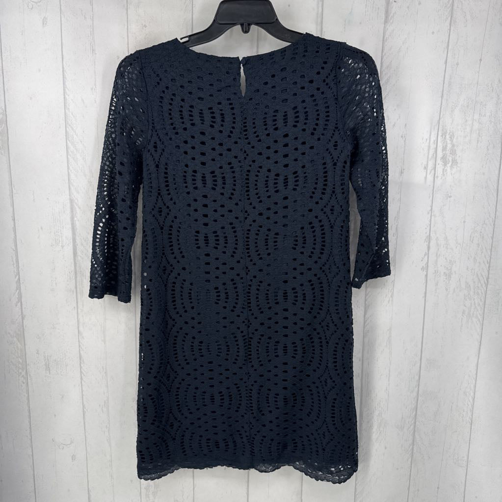 0 s/s crochet lace dress