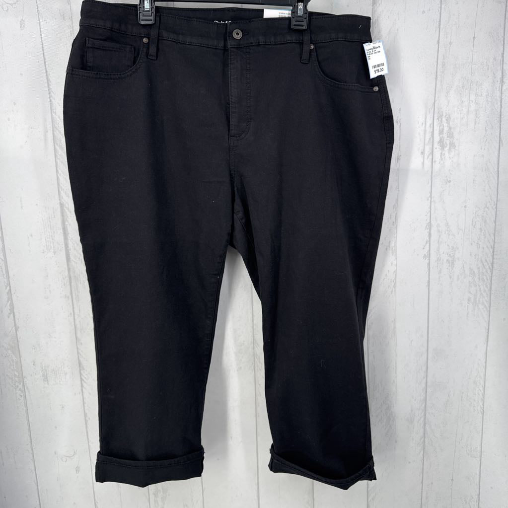 R40 2X mid rise denim capri