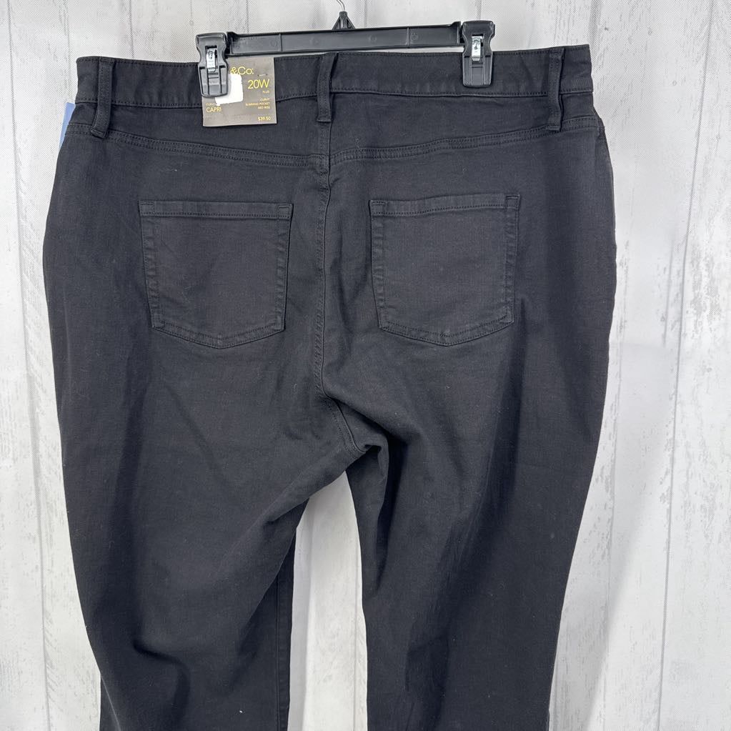 R40 2X mid rise denim capri
