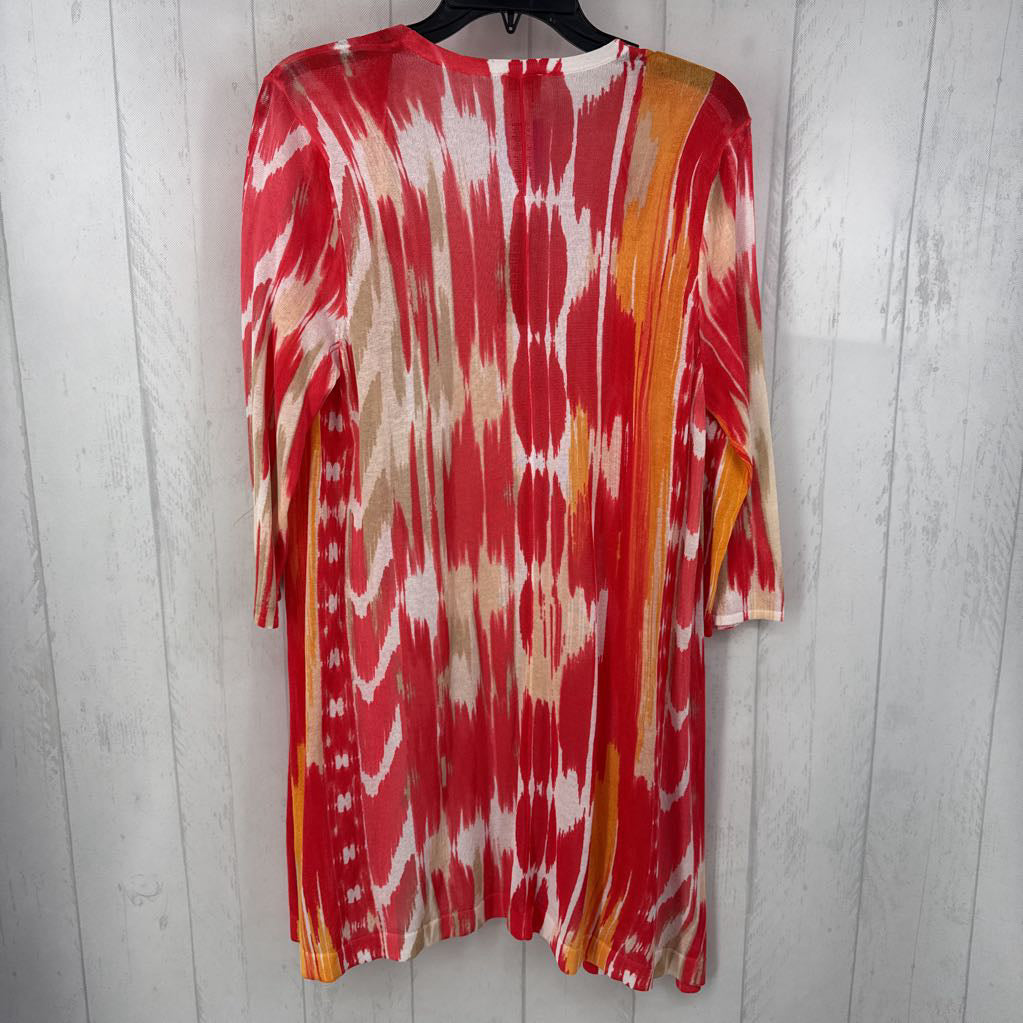 R89 M multi print 3/4 slv cardi