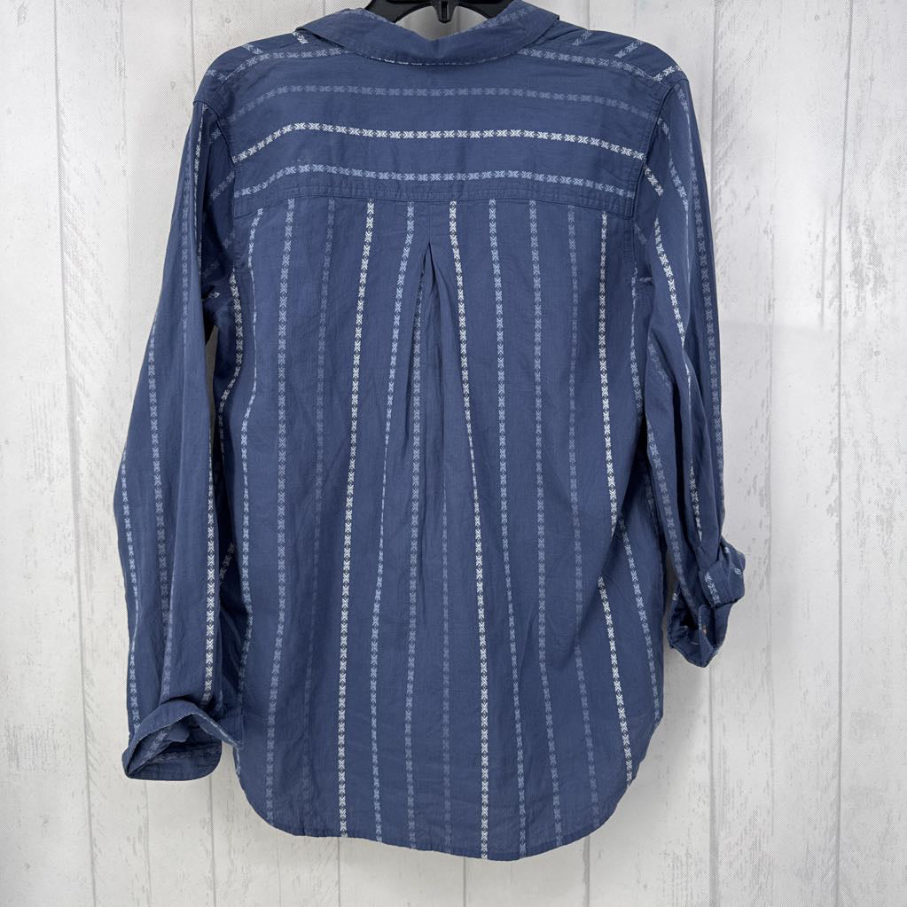 S l/s stripe button down shirt