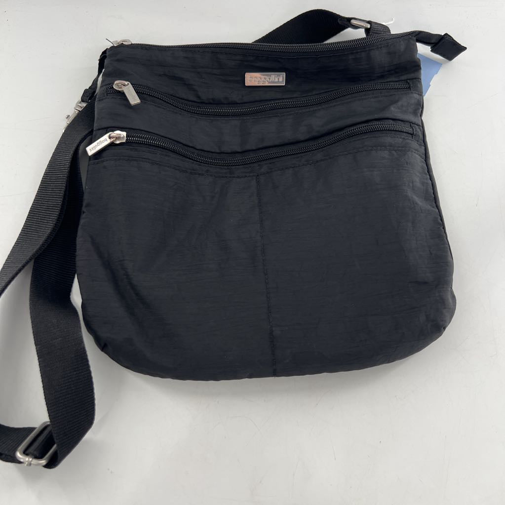 triple zip nylon crossbody