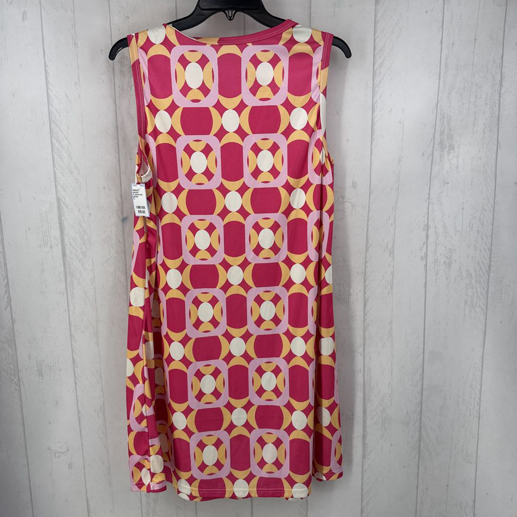 XL printed slvls dress