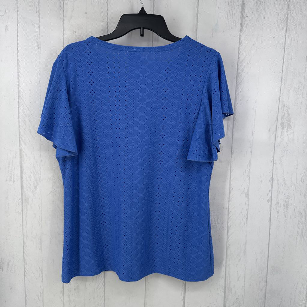 L eyelet s/s top