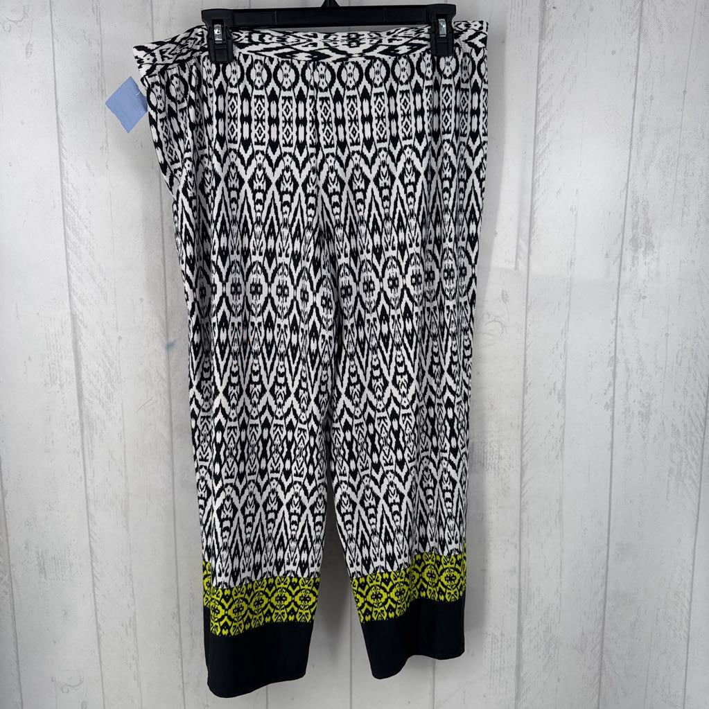 L printed pull-on capris