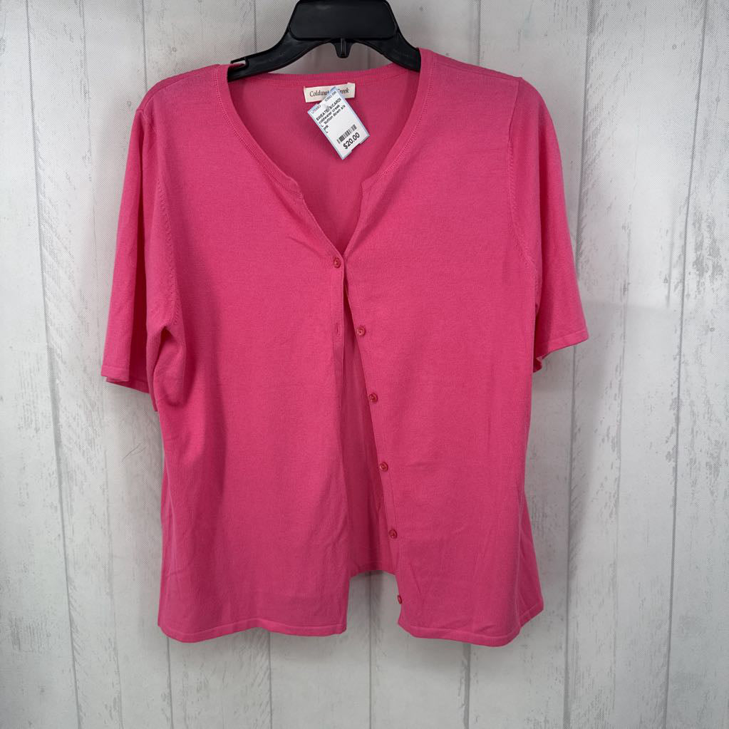 L button down s/s cardi