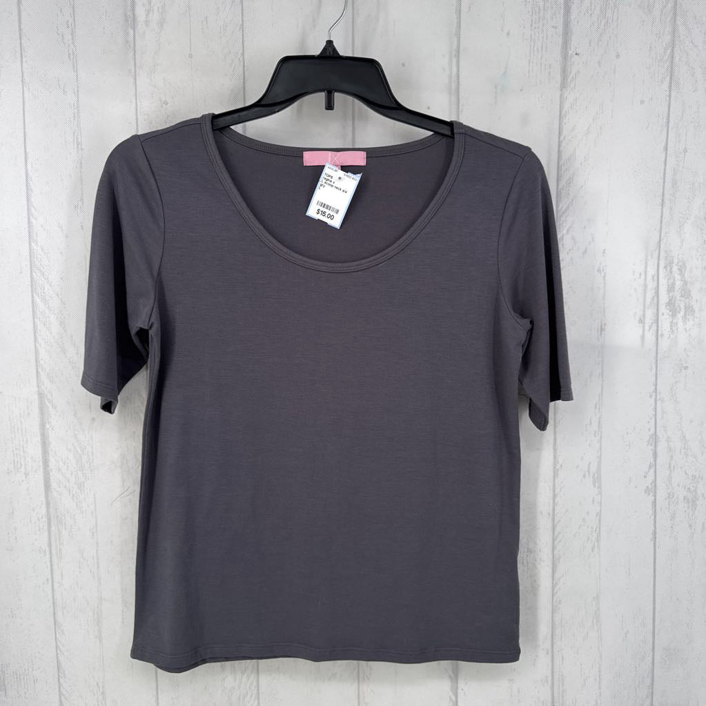 L scoop neck s/s tee