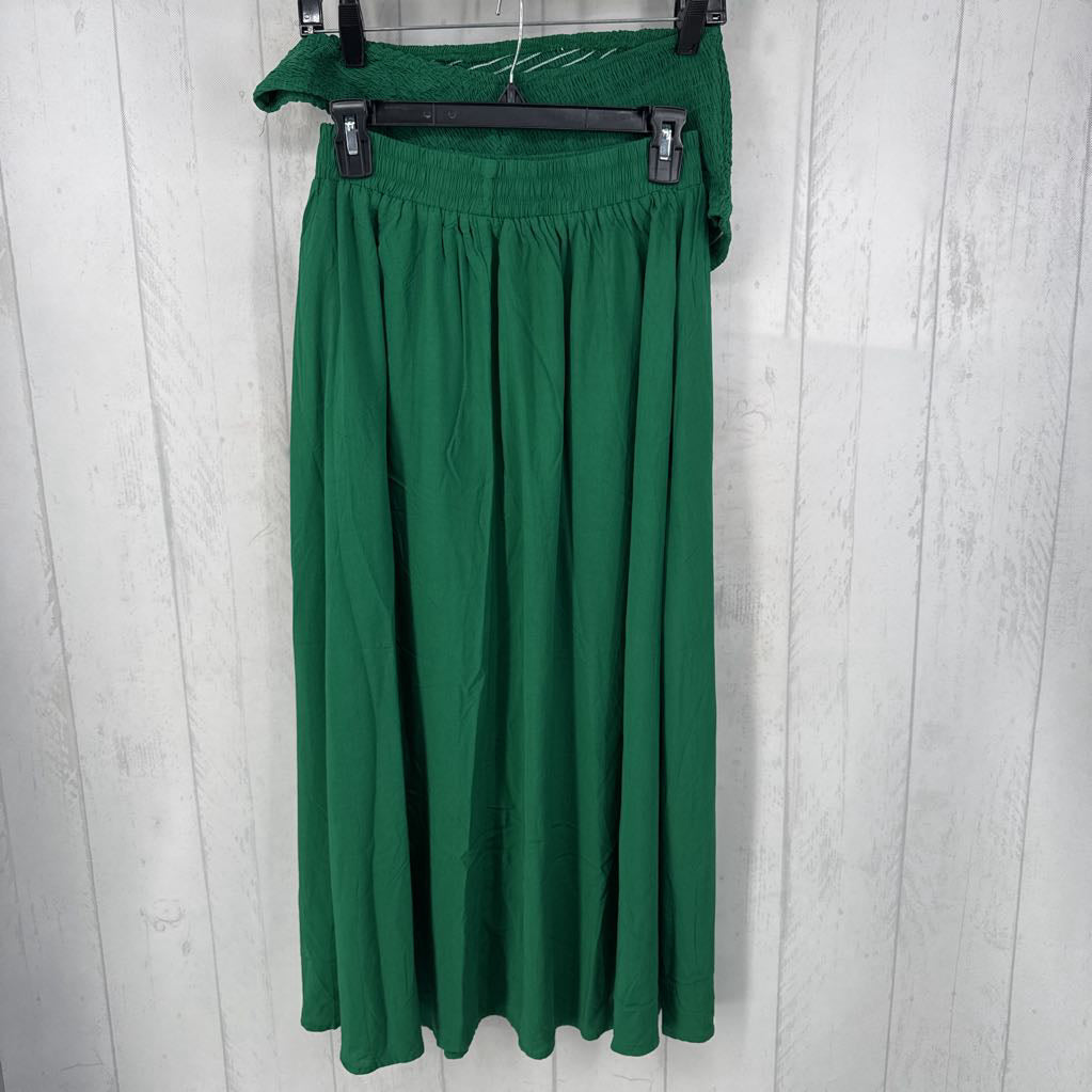 M 2pc smocked tank & skirt set
