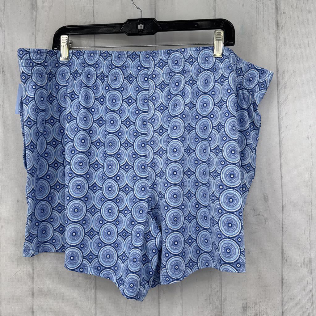 1XP medallion print pull-on shorts