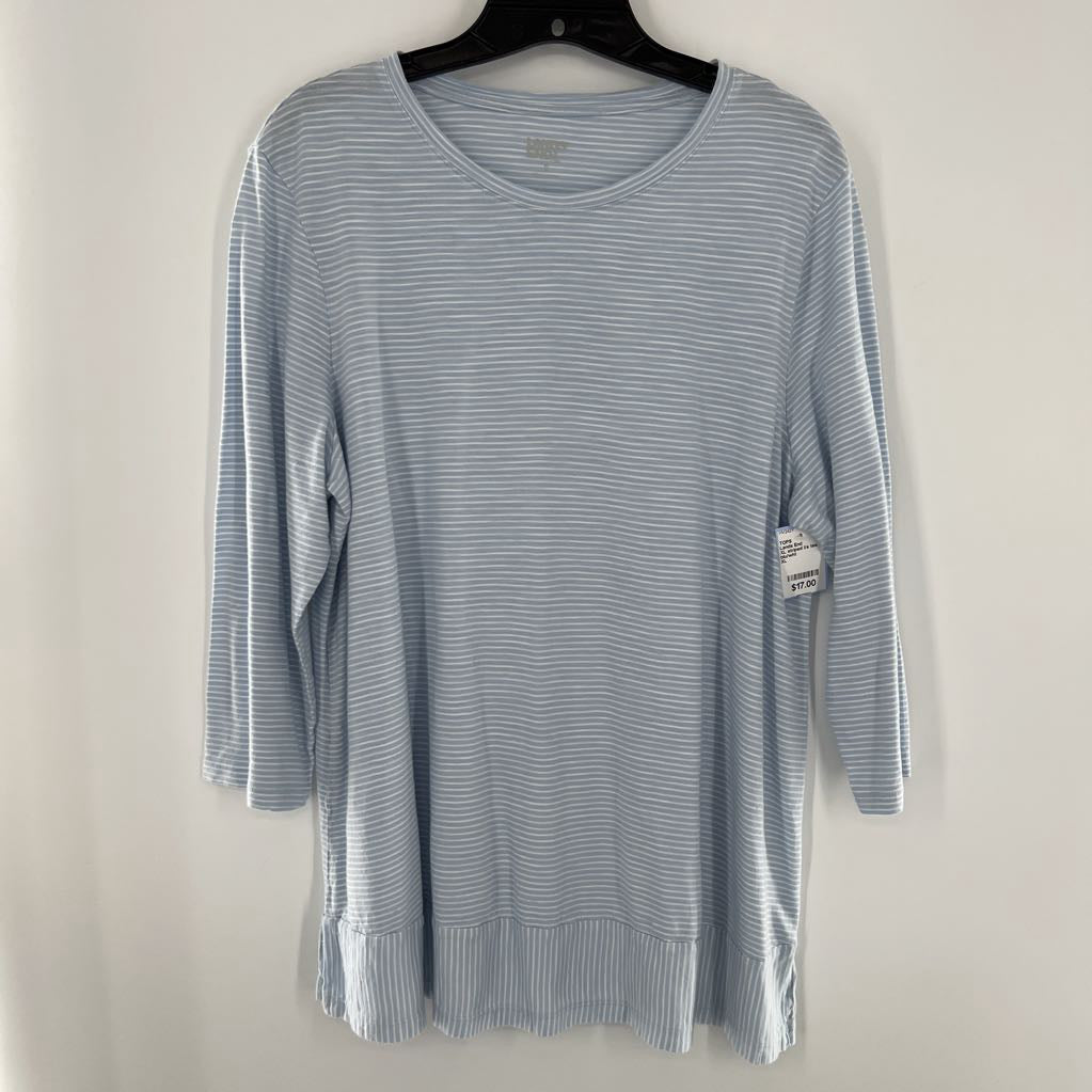 XL striped l/s tee