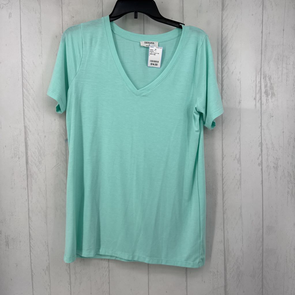 L s/s v-neck top