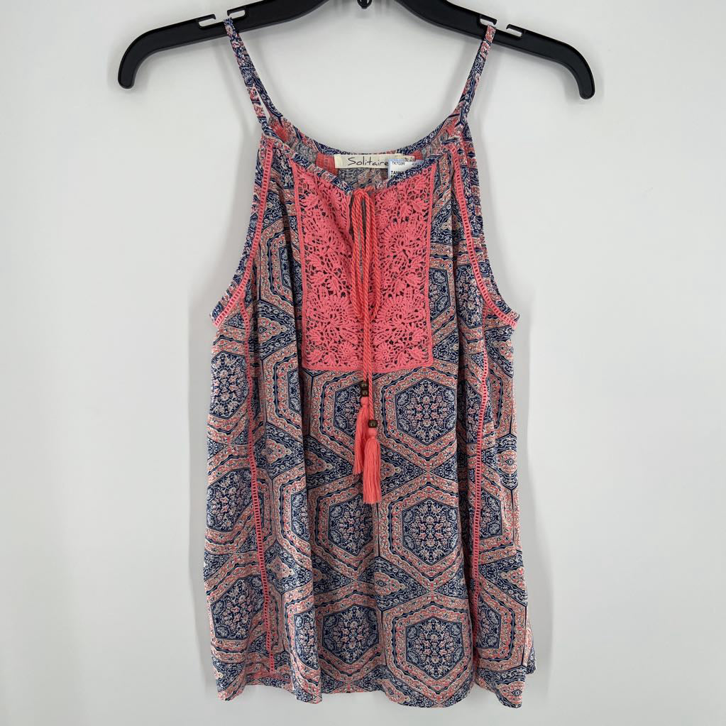 Crochet Detailed Tank w/ Tassels