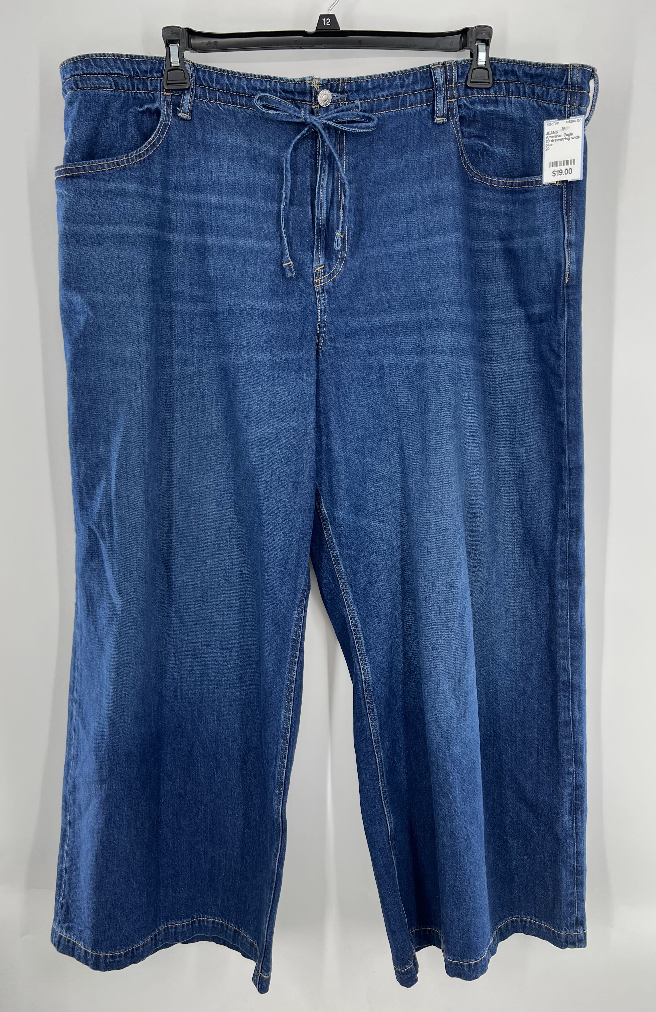 20 drawstring wide leg jeans