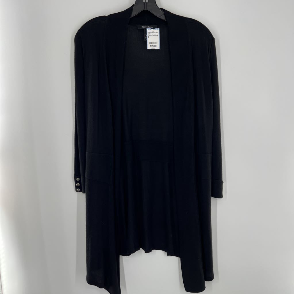 M open front3/4 slv cardi