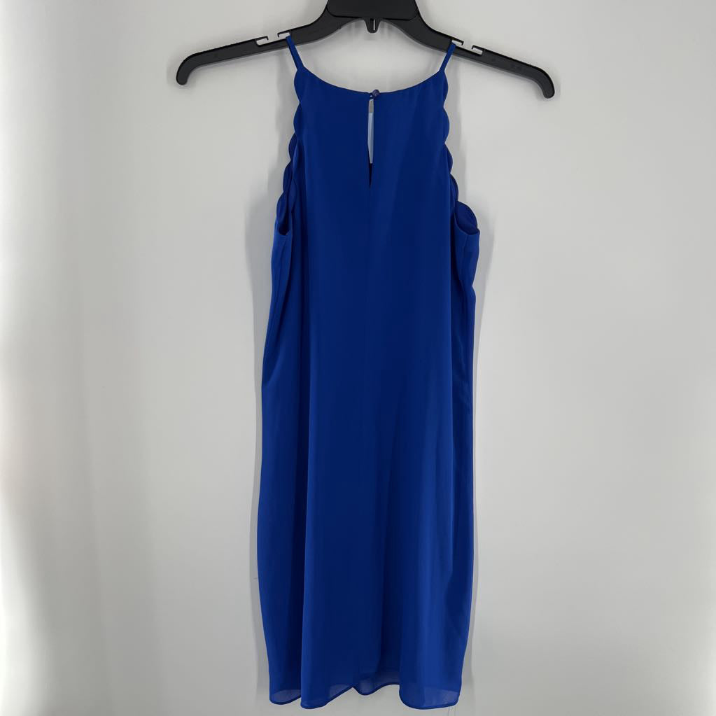 S scalloped slvls shiftdress