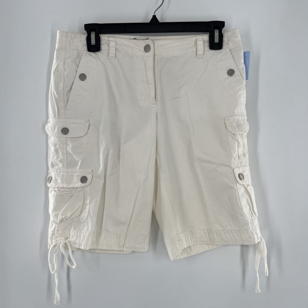 2 cargo pocket twill shorts