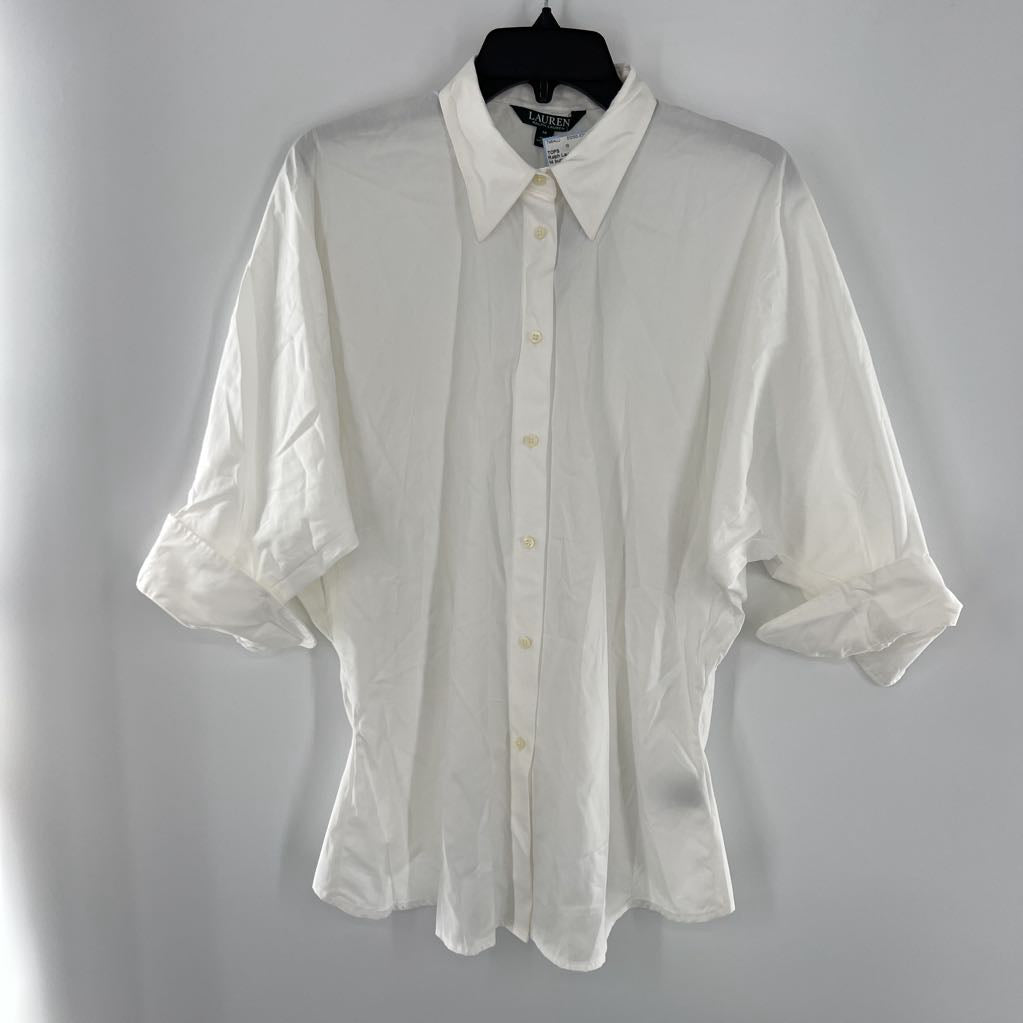 14 button down dolman slv top