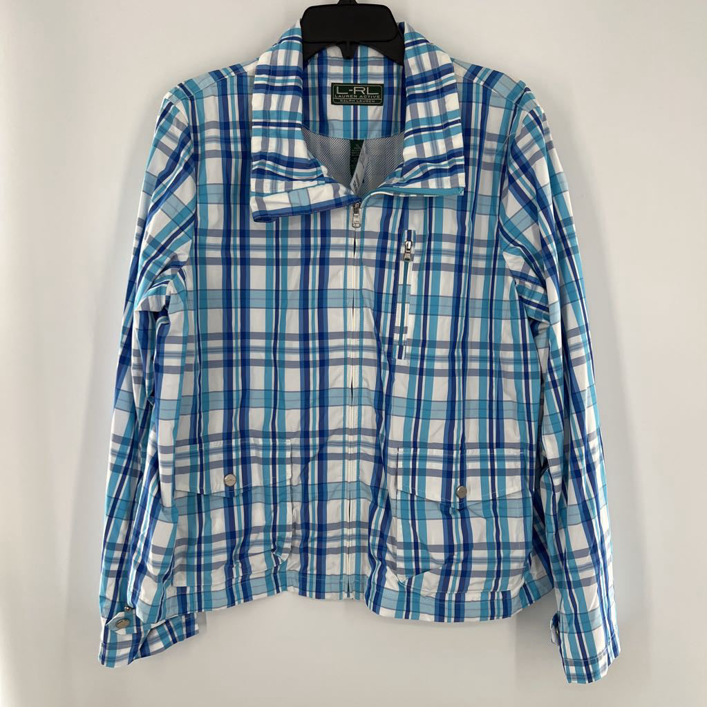 R79 XL plaid rain jacket