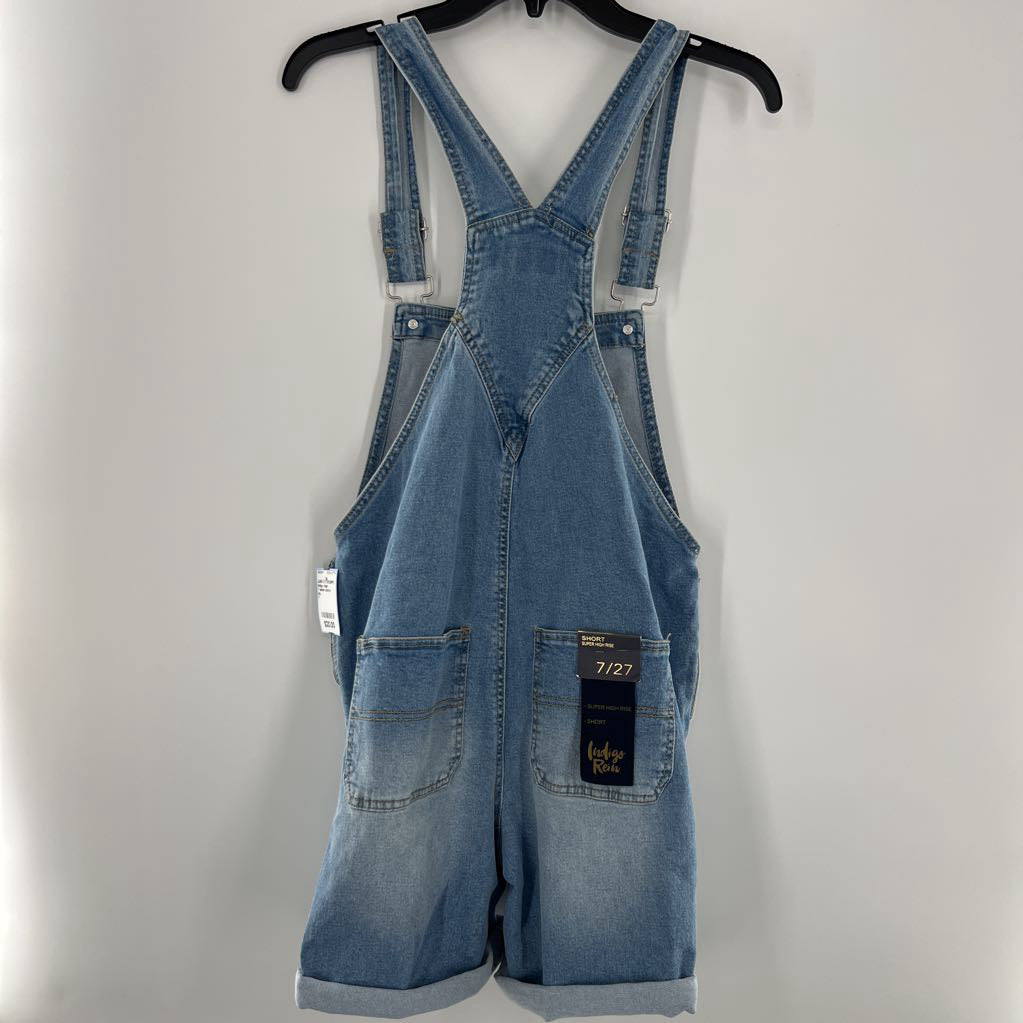 7 denim shorts overalls