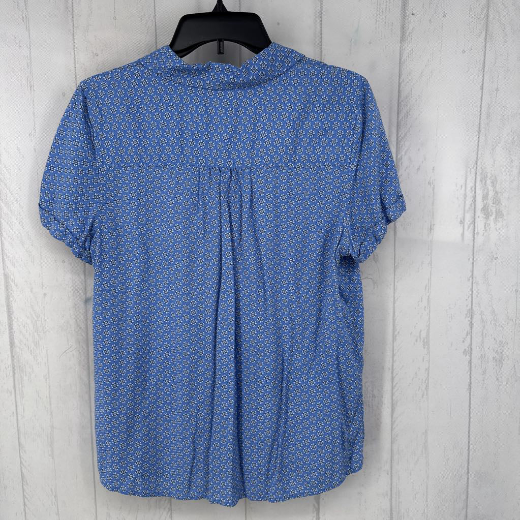M cuff s/s print button shirt