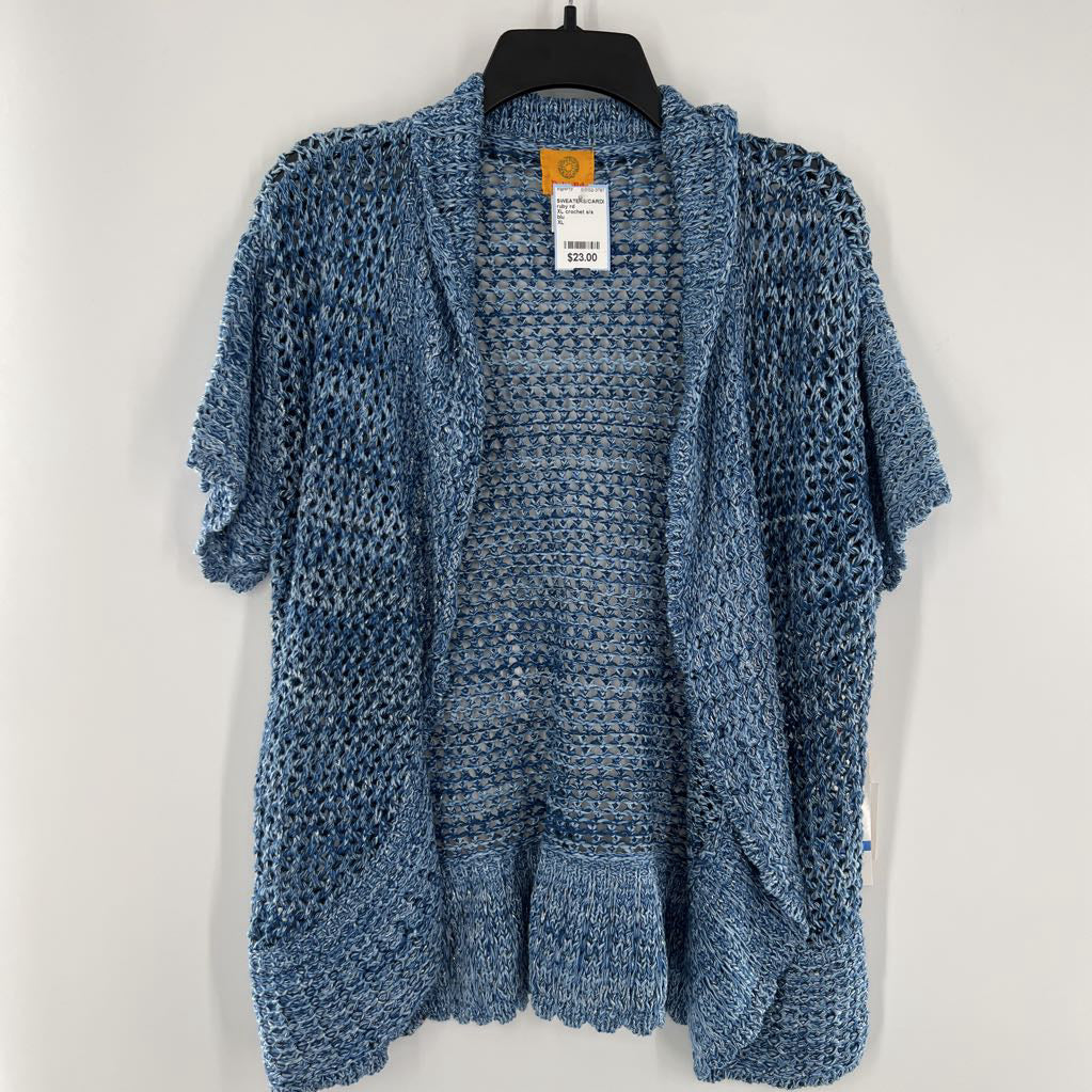 XL crochet s/s cardi