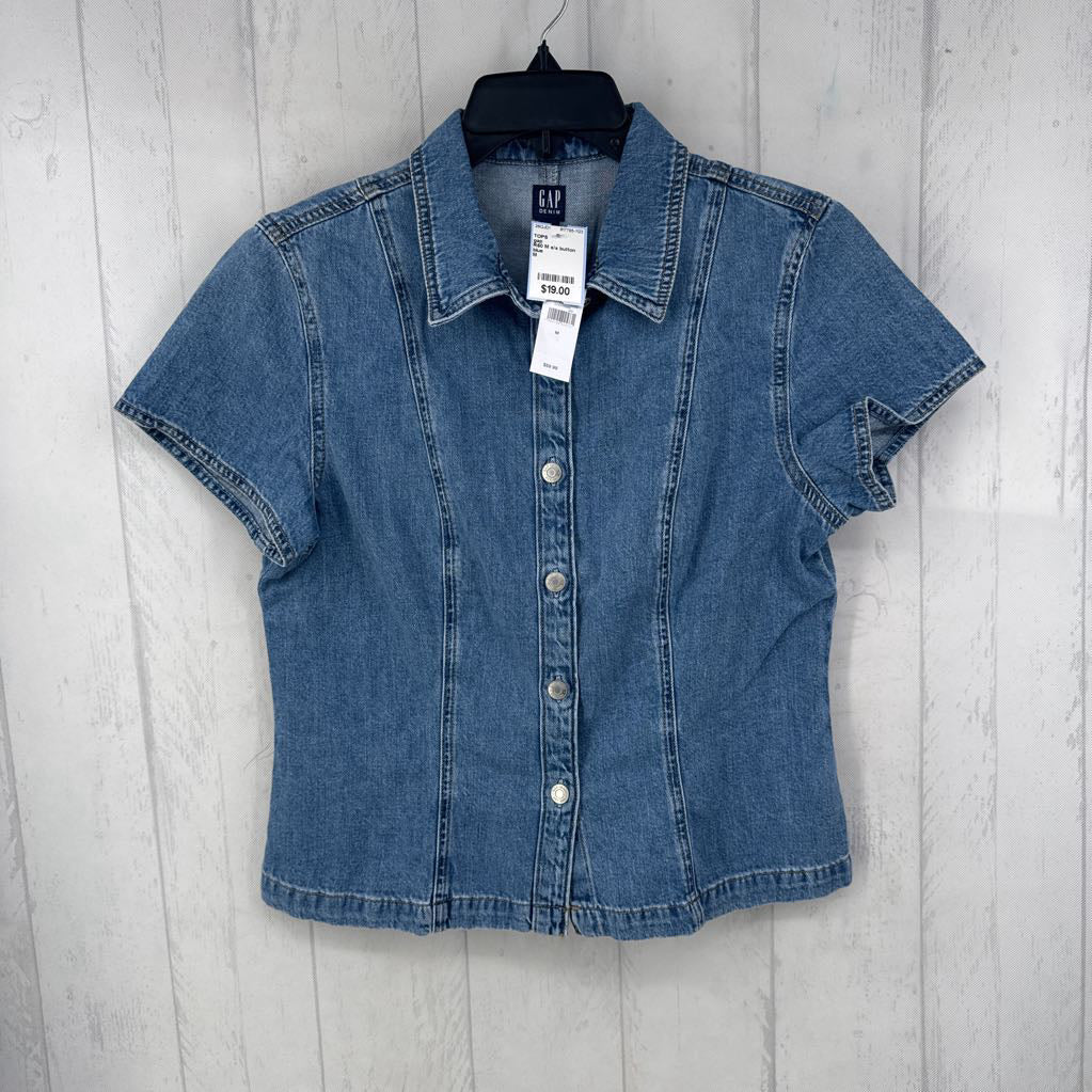 R60 M s/s button denim shirt
