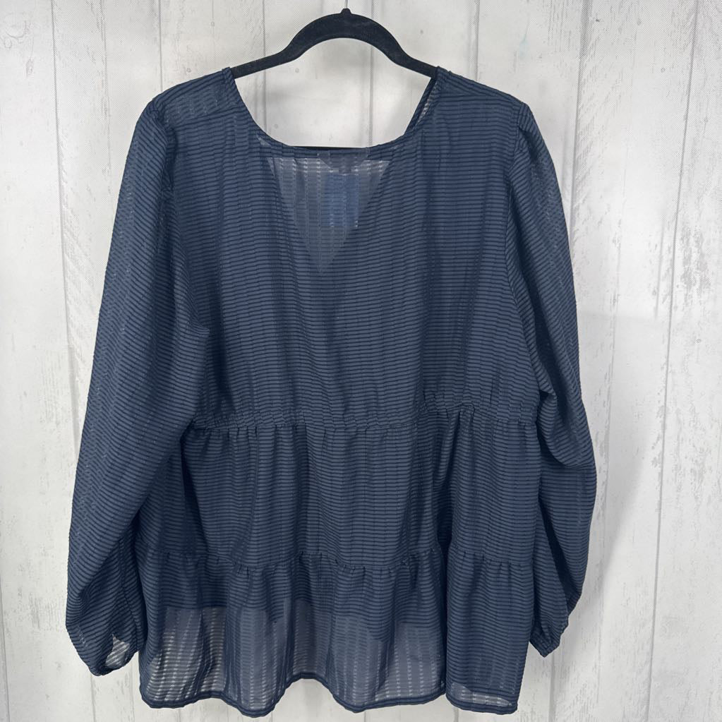 XXL l/s sheer top