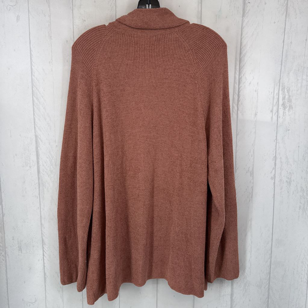 XL cozy open front cardi
