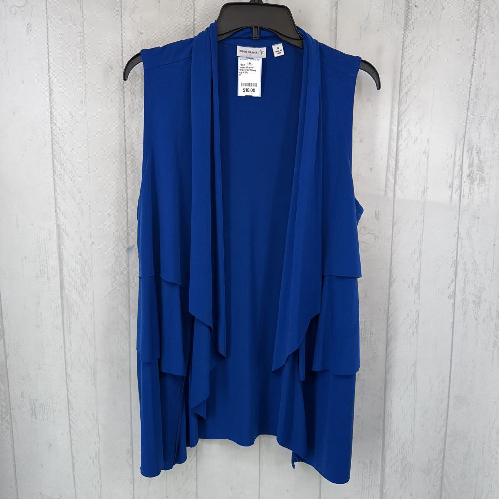 M layered flowy vest