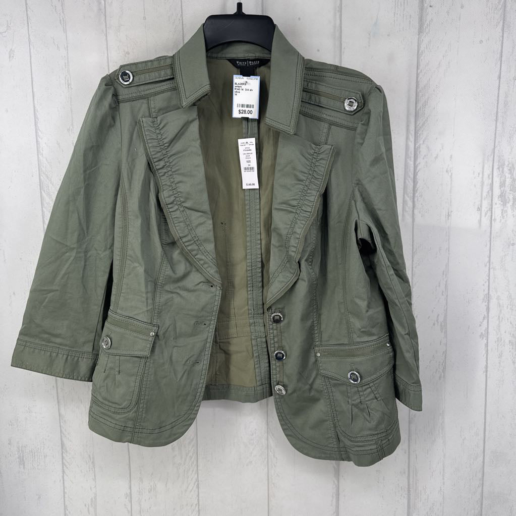 R140 14 3/4 slv twill jacket
