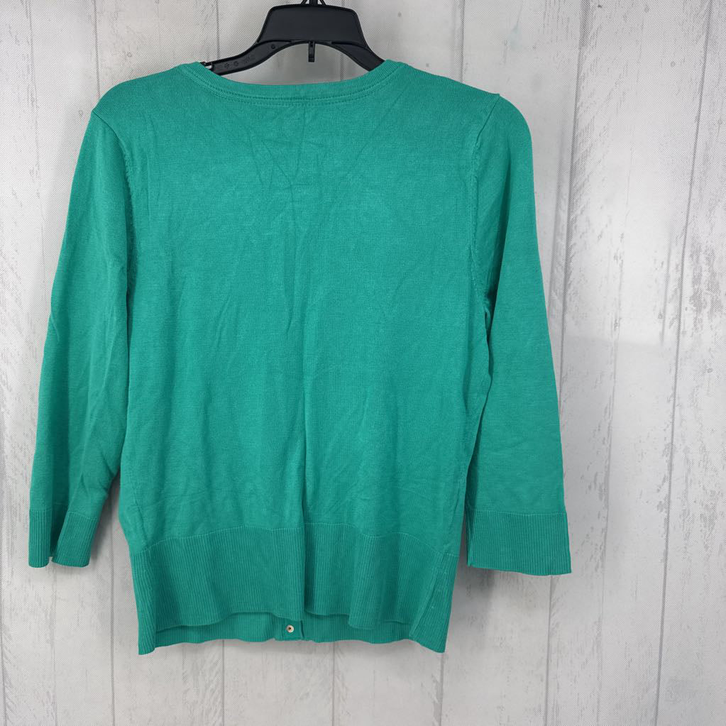 R60 L button down 3/4 slv cardi