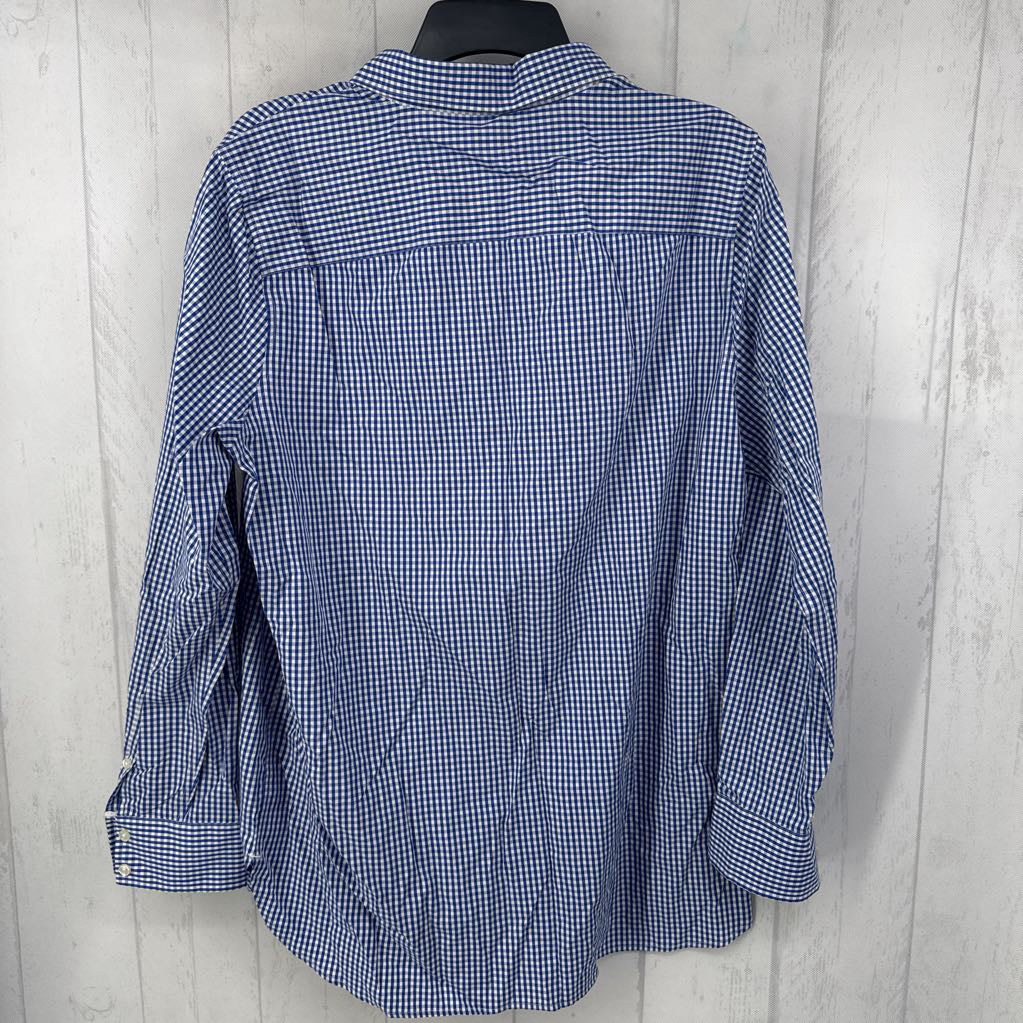R69 14 gingham button down l/s top