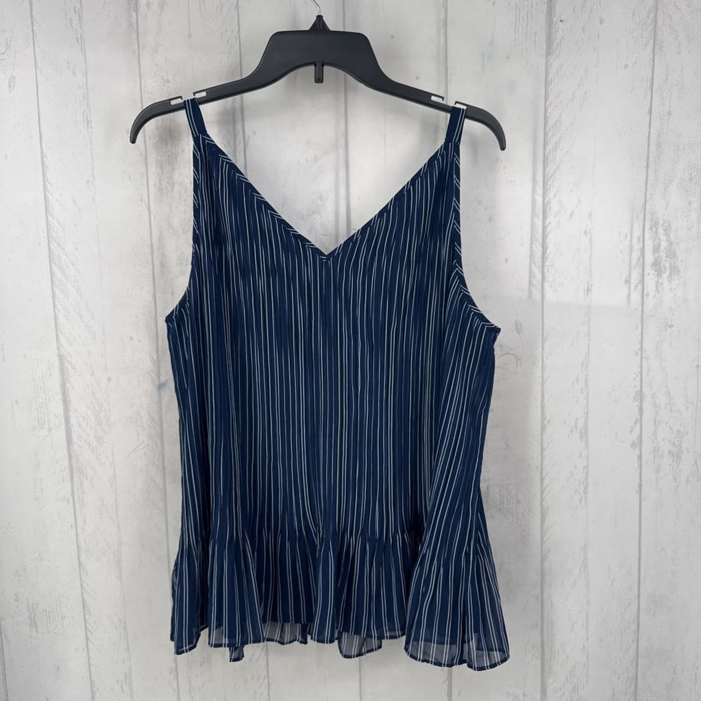 R59 L lace trim stripe tank