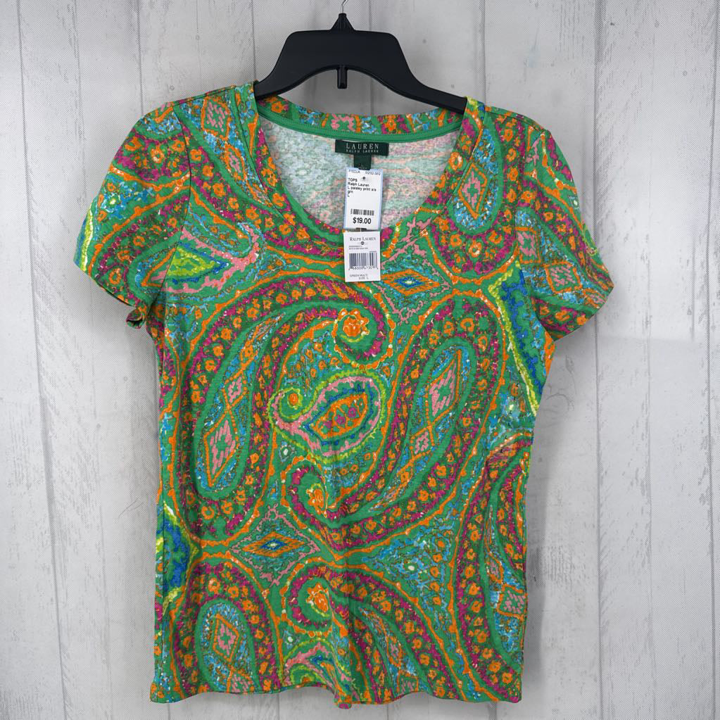 L paisley print s/s tee