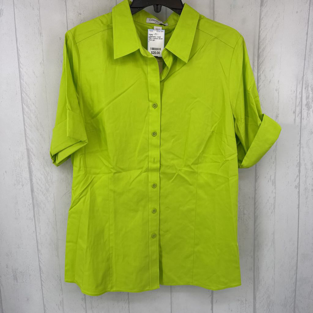 R60 L button down tab slv top