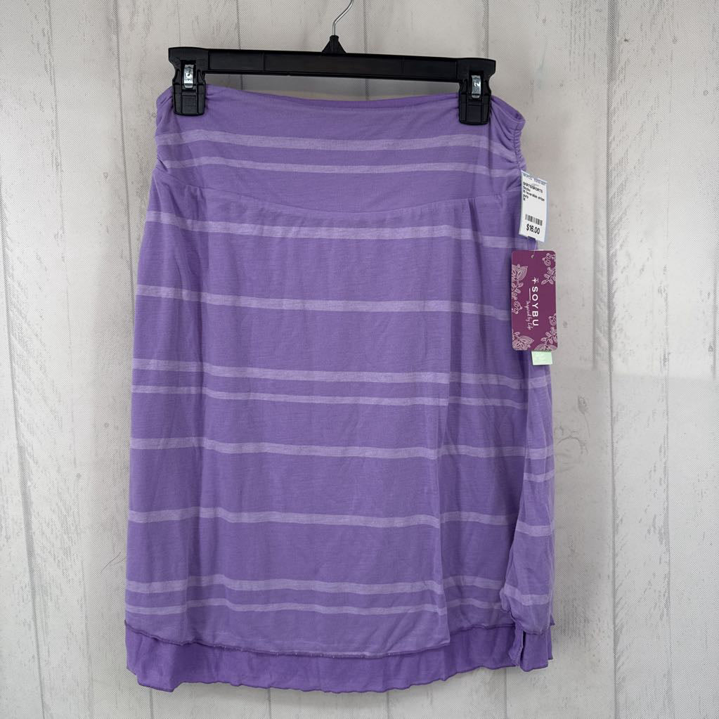 M reversible stripe skirt