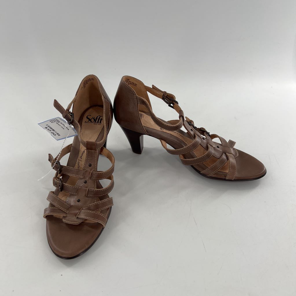 8.5 open toe strappy heel sandals`