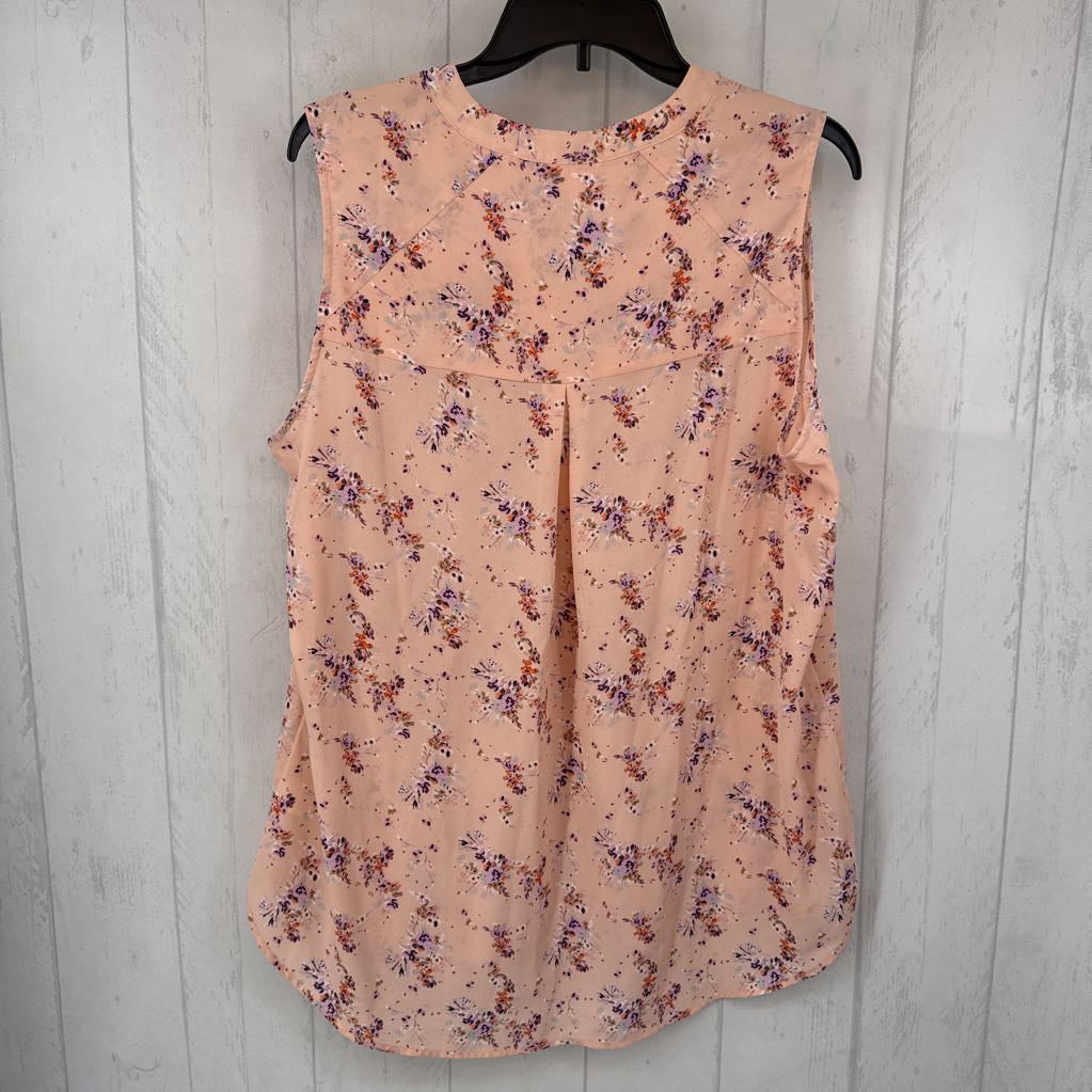 XL flo print v-neck tank