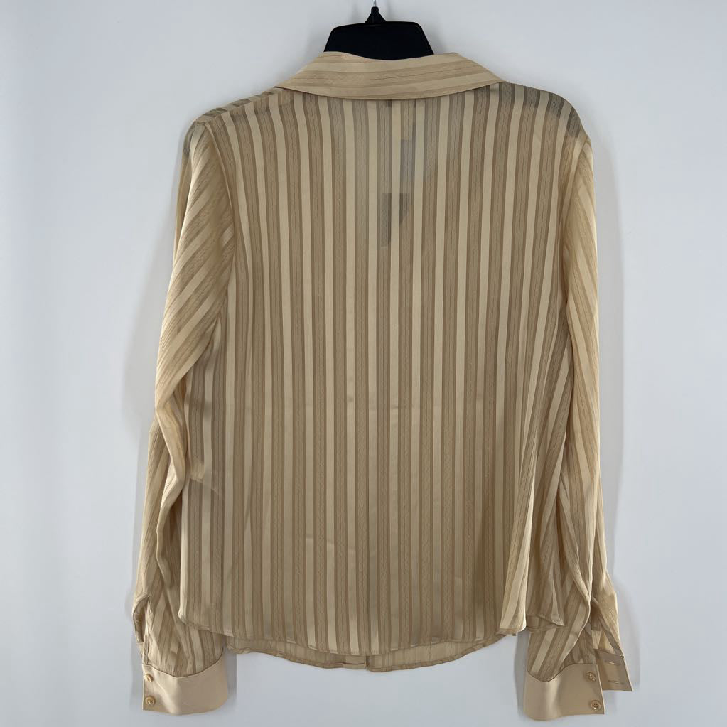 8 l/s shadow stripe button shirt
