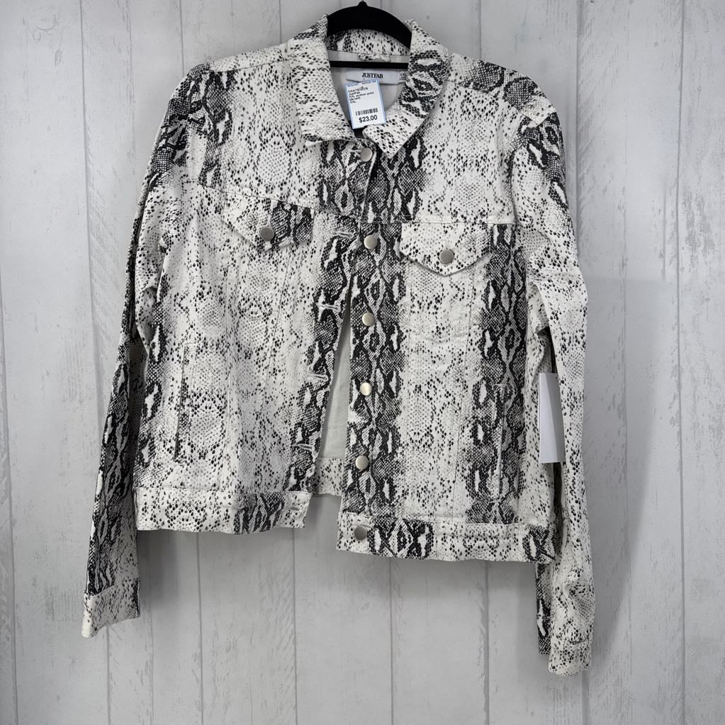 XXL python print jacket