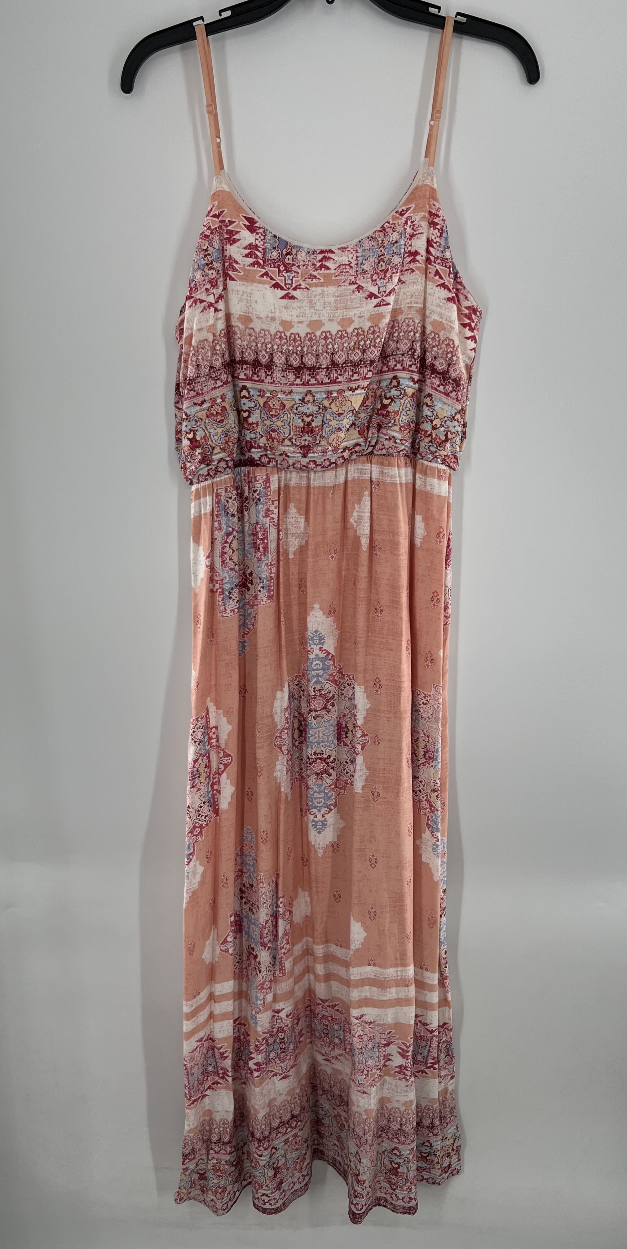 M bohemian floral print spaghetti strap maxi dress