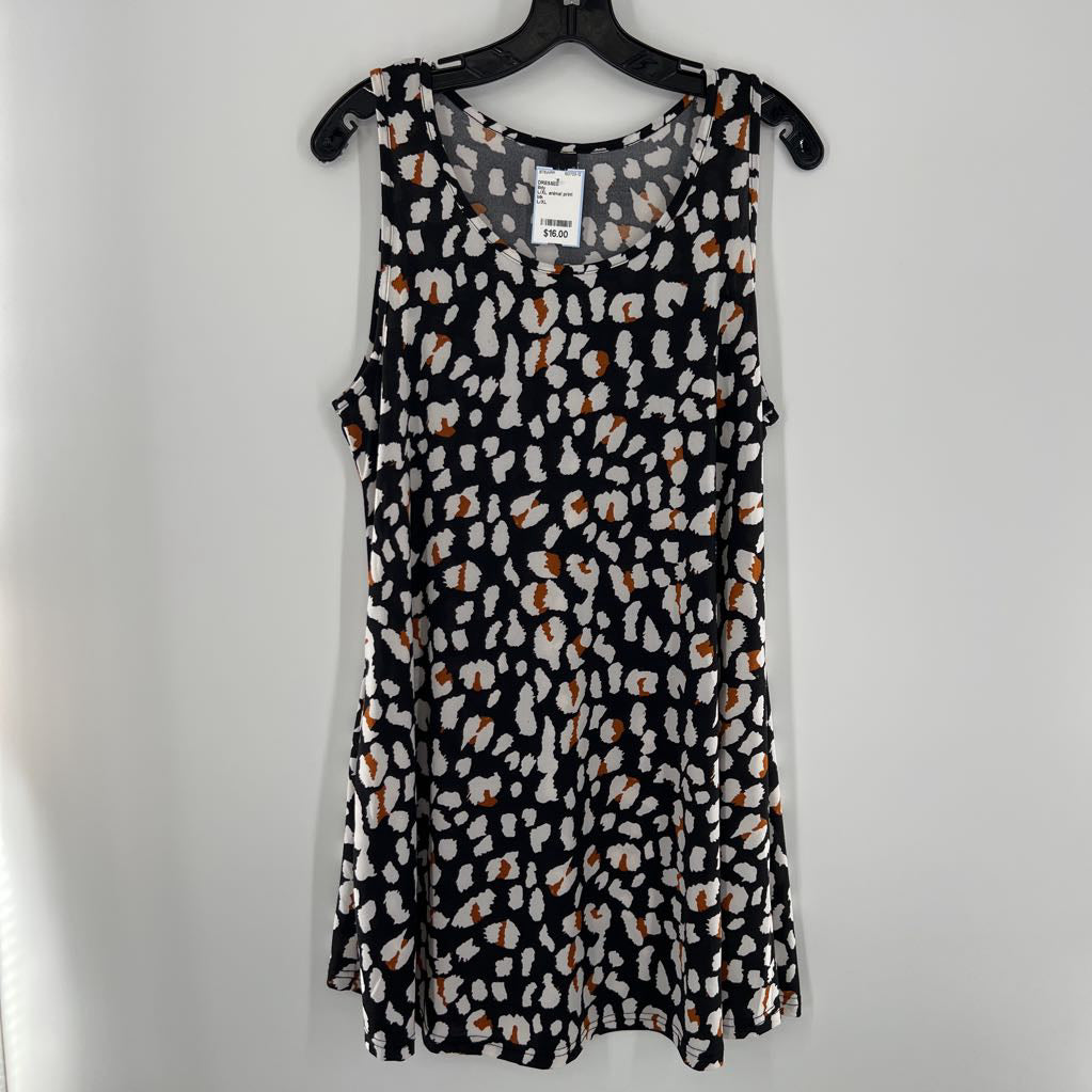L/XL animal print slvls dress