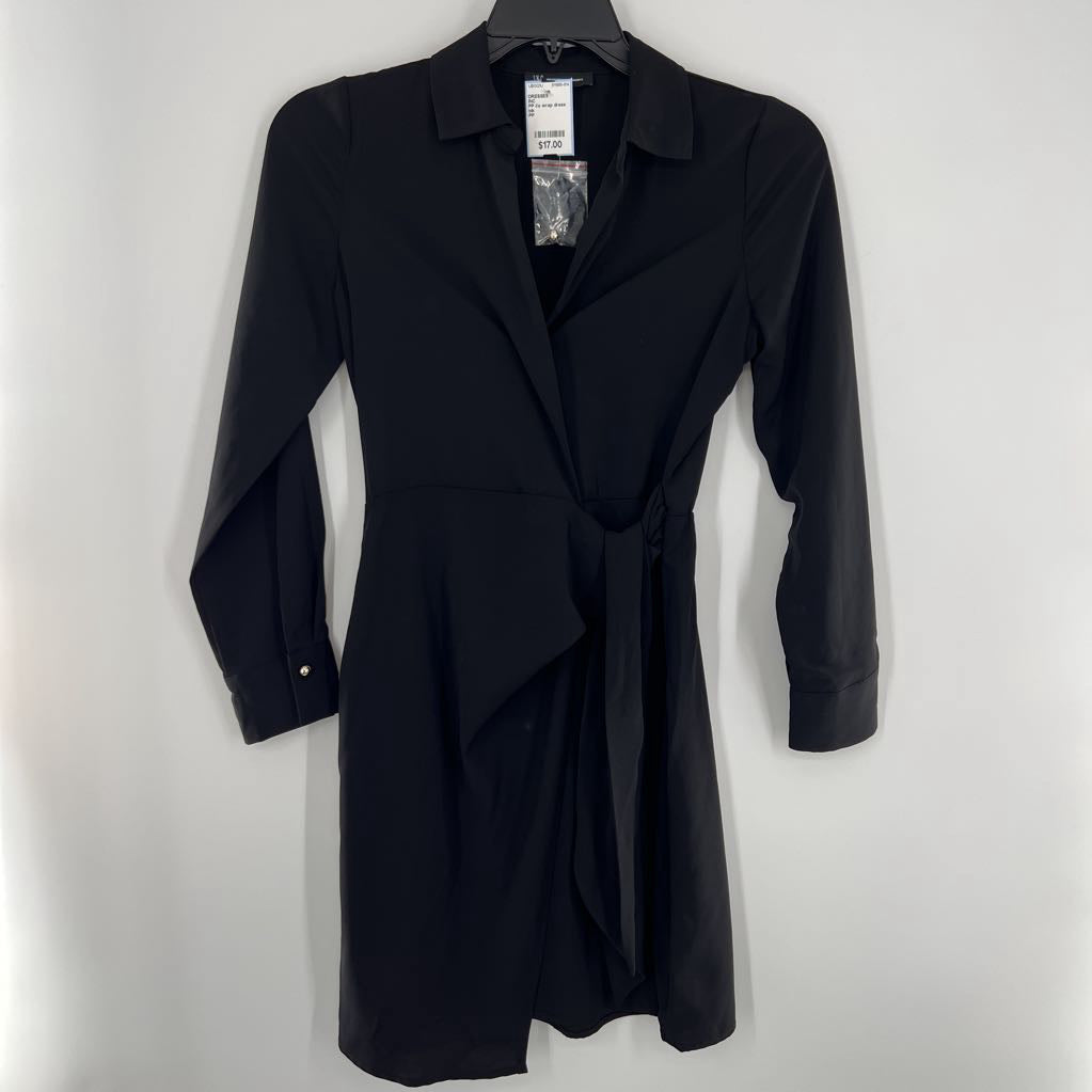 PP l/s wrap dress