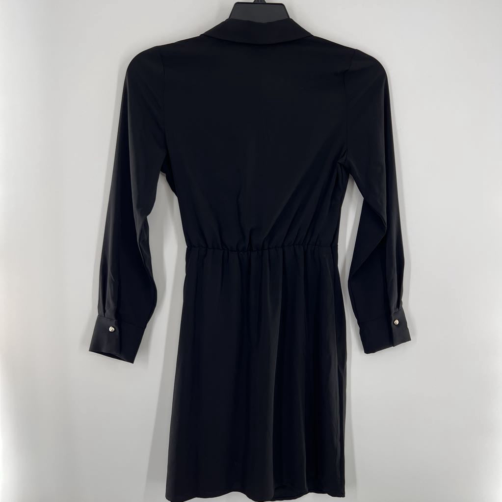 PP l/s wrap dress